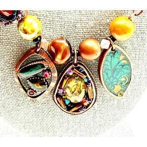 Beautiful Chicos 18" Boho Mixed Beads And Crystals